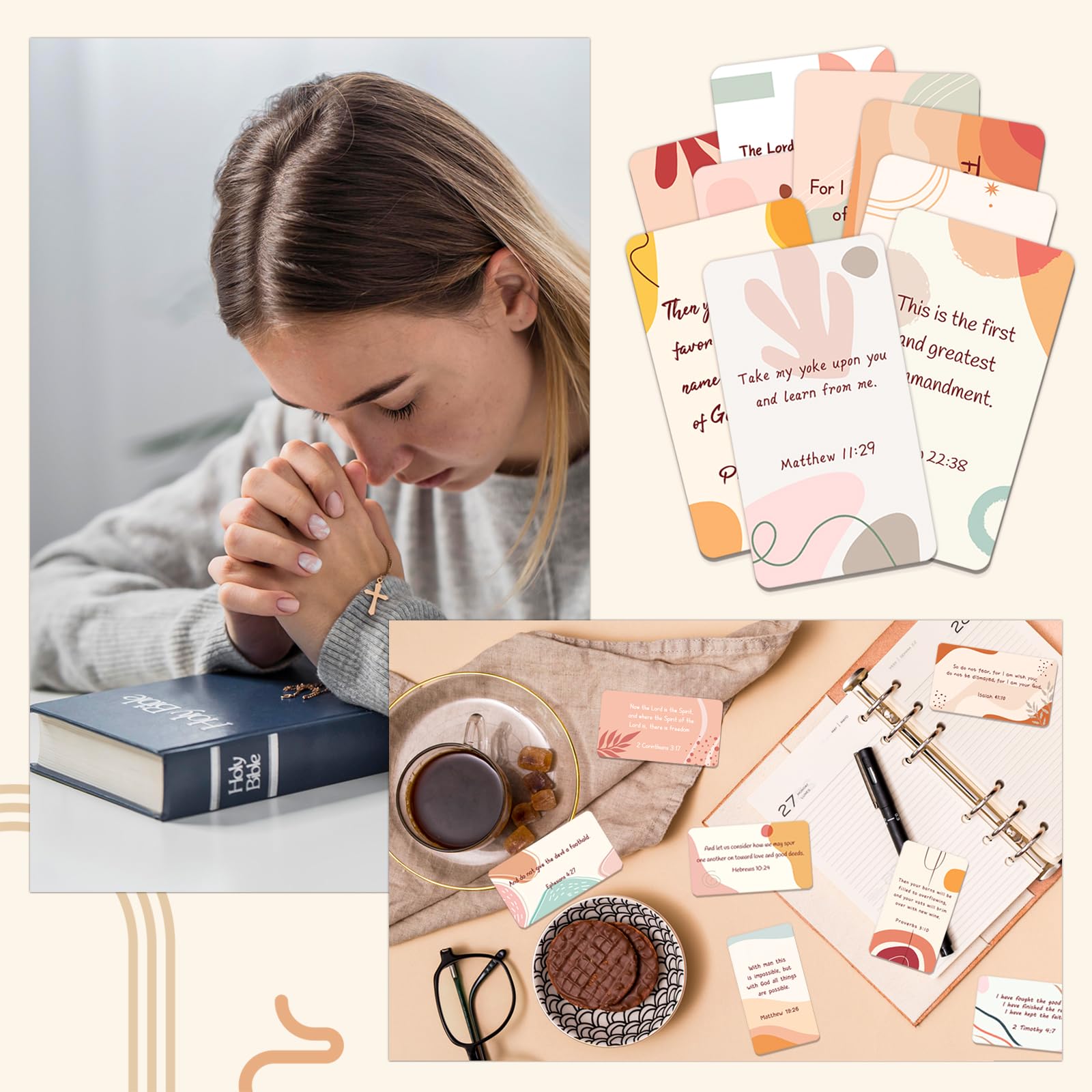 YTSQLER - Tarjetas de oración bohemio (200 unidades)