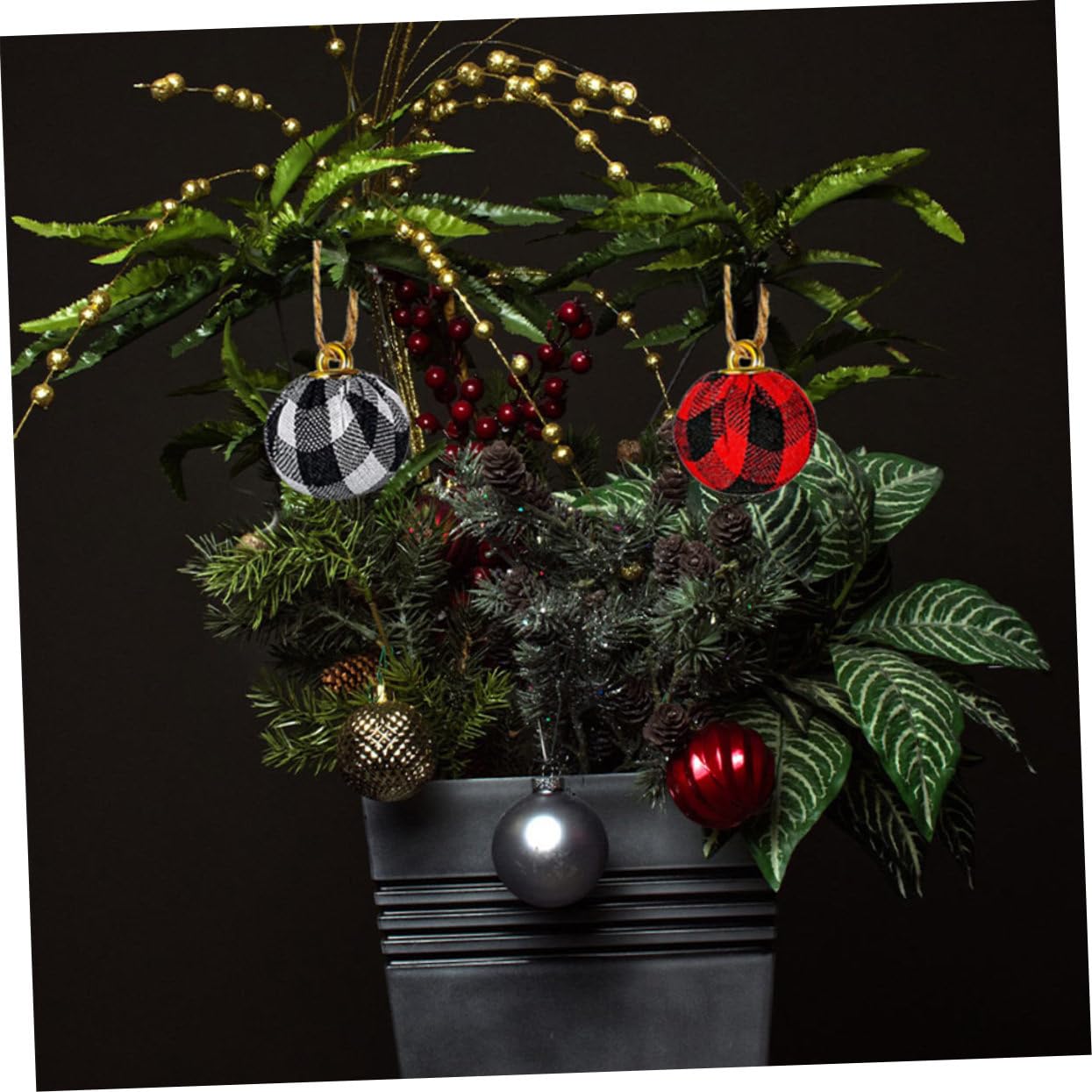 ABOOFAN 108piezas Colgantes para Árbol De Navidad Decoración De Fiesta y Adornos De para Árbol Navideño