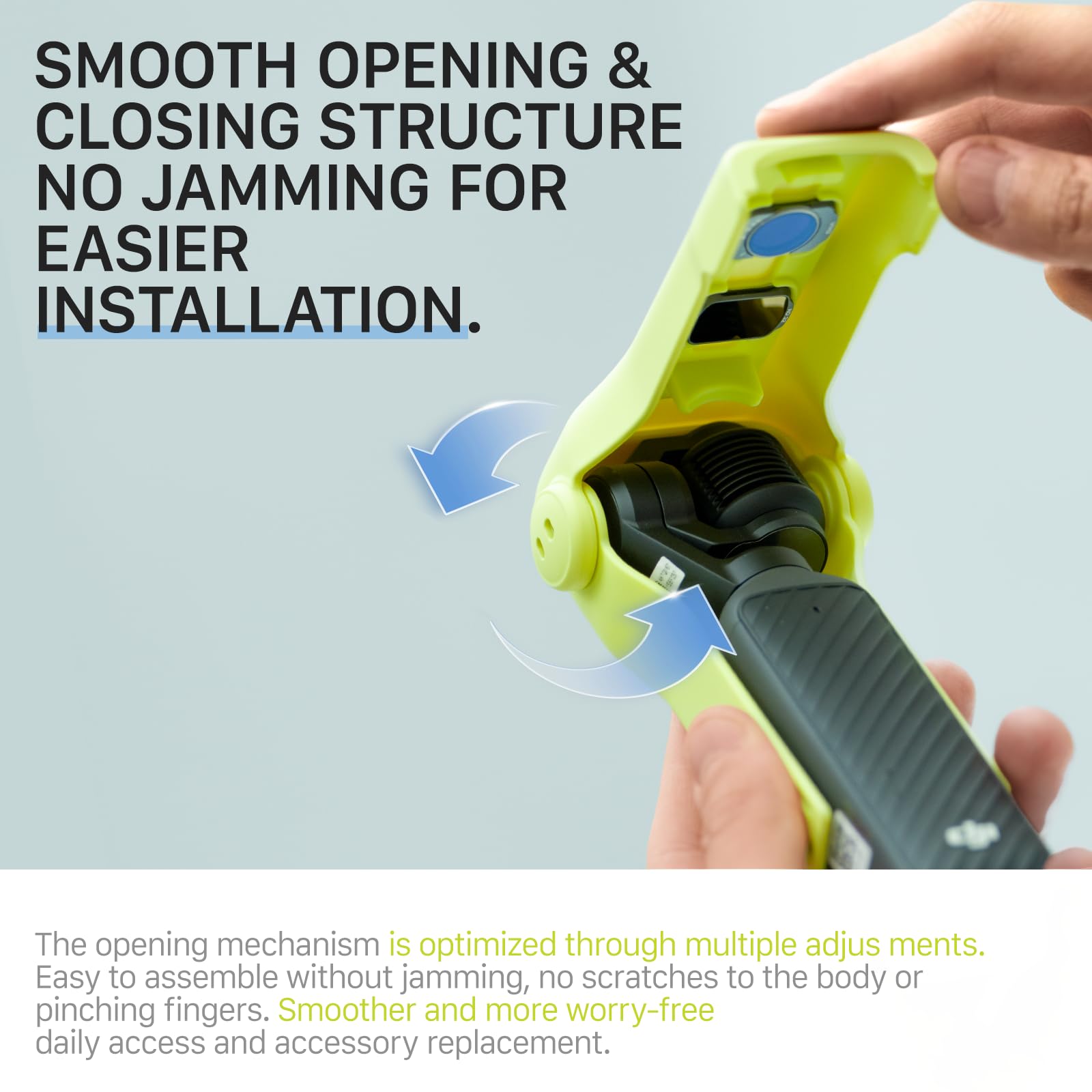 Tilta Pocket 4 Protective Case, Hartschale mit Safe-Lock, Stoßfest, Robustes Cover, Protective Case for DJI Osmo Pocket 4 Accessories, Hartschale – Platz für 3 Standardfilter, Grün TA-T96-PTC-LG - 4