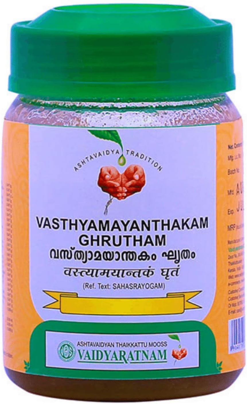 Vaidyaratnam Vasthyamayanthakam Ghrutham 150 G (Pack Of 1) Ayurvedic herbal products, Ayurvedic Organic products, Vaidyaratnam Products