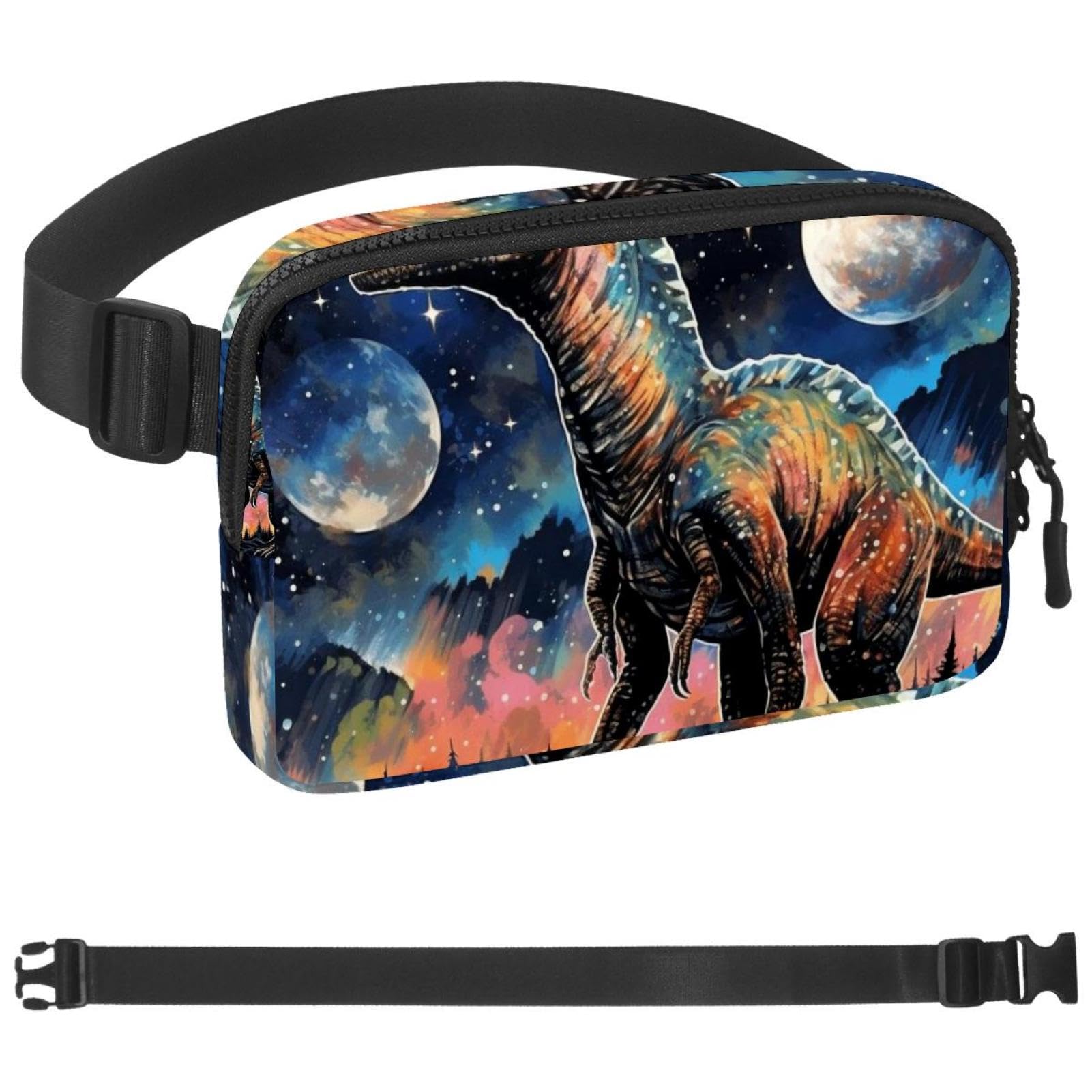 Riñonera deportiva de animales con correa ajustable multicolor unisex de 23cm 7