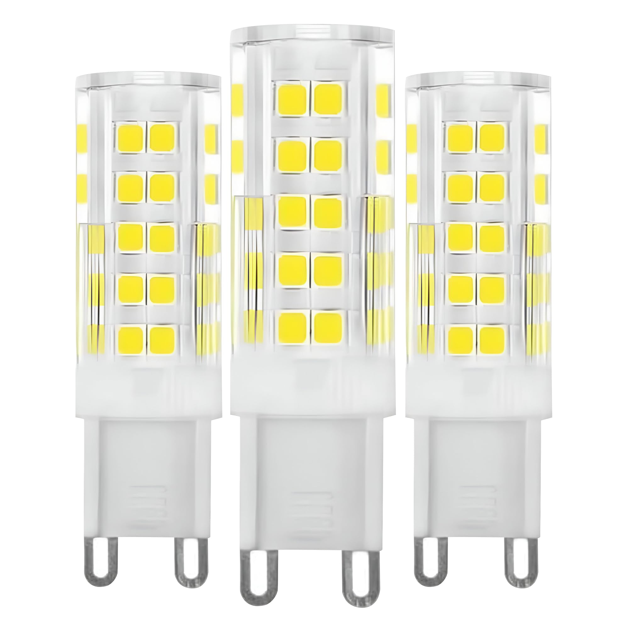 LEDSone G9 Led Light Bulbs, 3W Cool White, Equivalent to 40W-50W Halogen, 300lm 6500 Kelvin 220V No Flicker Non-Dimmable Energy Saving for Home Lighting Decor 3 Pack (15 * 50mm)
