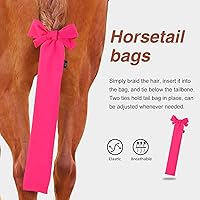 Vista 38 de Harrison Howard Protector de cola elástico, protección transpirable de cola de caballo, diseño deslizante, correas de cierre de 2 hebras, 22 marino