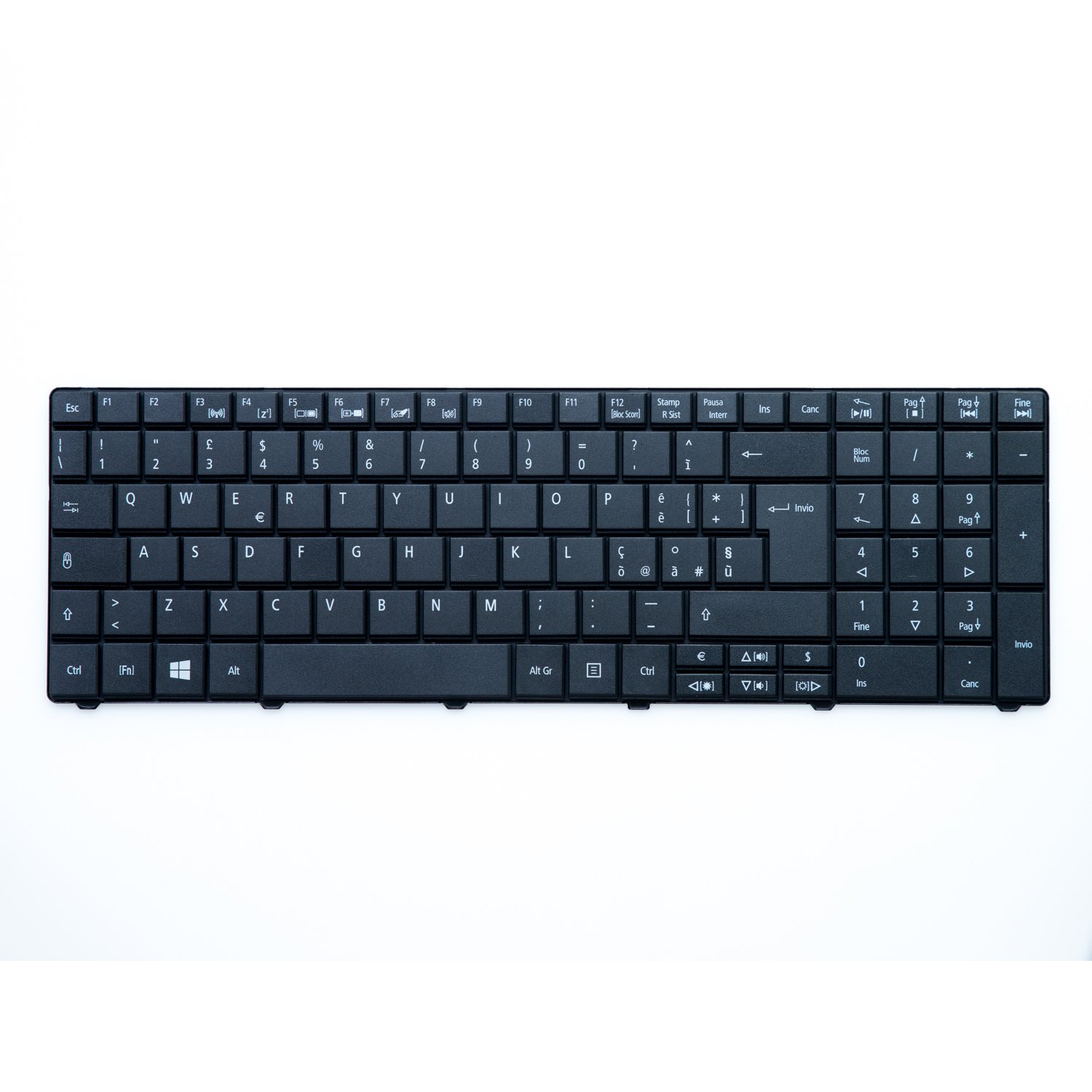 Azienda italiana Tastiera Italiana Compatibile con ACER per Notebook Aspire E1-531 E1-571 Travelmate TM-P253 TM-P453 8531 8571 5740 7740 8572 NK.I1713.037