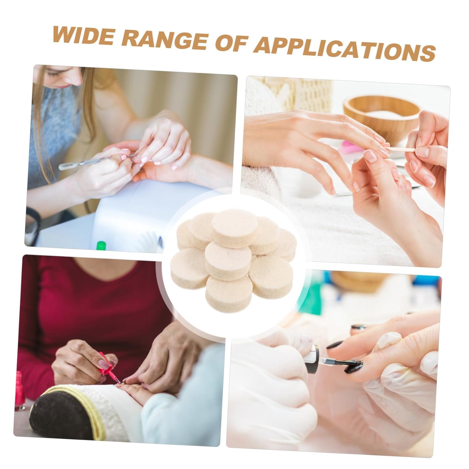 PRETYZOOM 4sets 100pcs Wool Polishing Buffing Wheel for Rotary Tools Grinding Heads for Jewelry and Nail Art Efficient Polishing Kit with Wear Resistant Material 100pcs*4