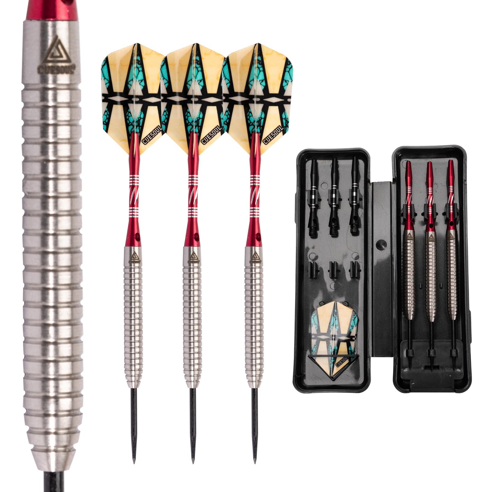 21 Grams Tungsten Steel Tip Darts Set 90% Tungsten