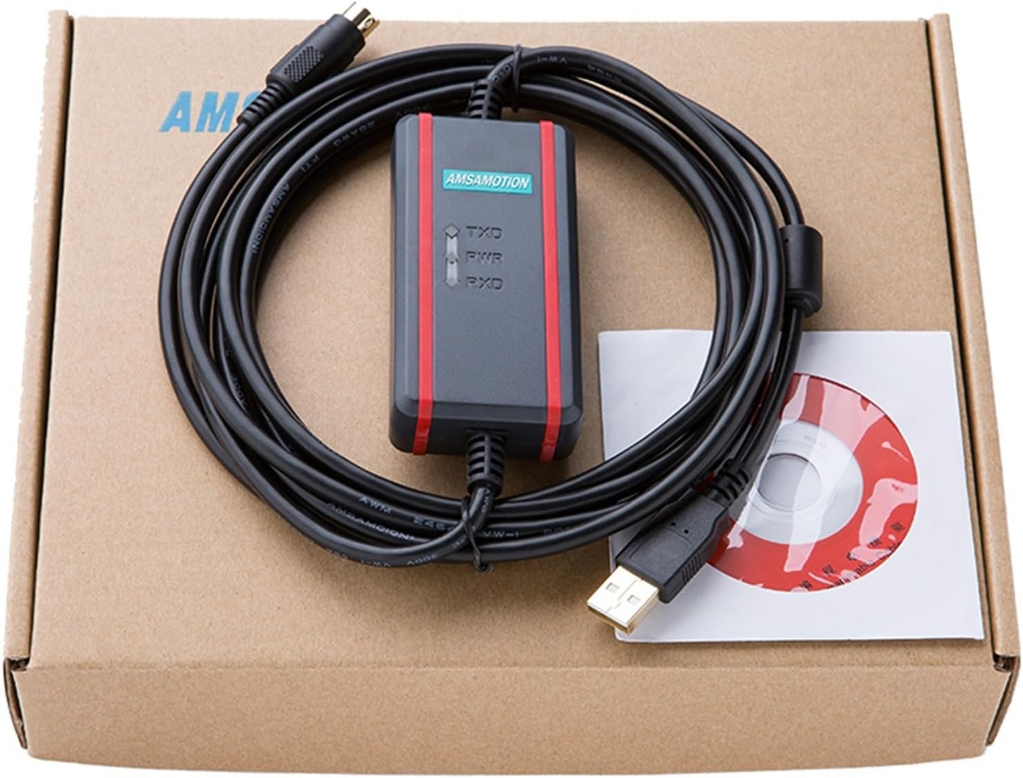 Suitable for PLC Programming Cable Communication Cable Download Cable Data Cable ES EC etc. USBACAB230+(Gold Plated Connector)