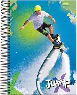 Caderno de 20 Matérias, Foroni 8004, Multicor, Pacote com 2 Unidades