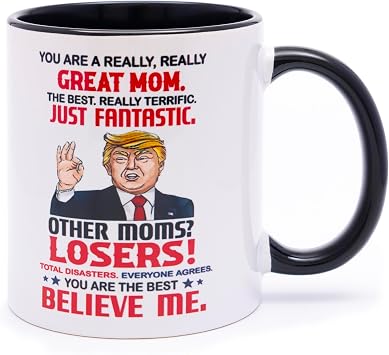 Mom Coffee Mug 11 OZ, Funny Mothers Day Gift, Unique Cup for Mom, Mommy, Mama from Daughter, Son, or Husband, Birthday or Christmas Gift MOM