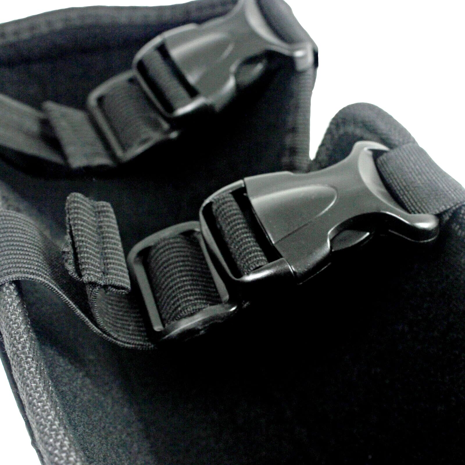 SPARES2GO Genouillères et protège-tibias pour débroussailleuse/tondeuse à gazon (taille unique, noir)