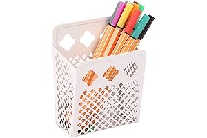 White Magnetic Locker Decor Pencil Organizer