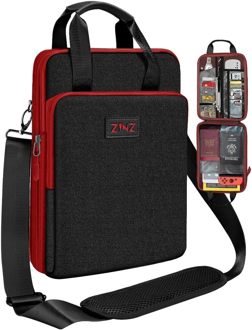ZINZ Slim & Expandable Case 12.9 13 inch Travel Laptop Shoulder Bag for MacBook Air 13" M4/M3/M2/M1, MacBook Pro 13" M2/M1, iPad Pro 12.9"/13"/11", iPad Air 13",B01K02
