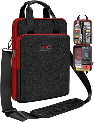ZINZ Funda delgada y expandible de 12.9 pulgadas, bolsa de hombro para laptop de viaje para MacBook Air de 13 pulgadas M4M3M2M1, MacBook Pro 13
