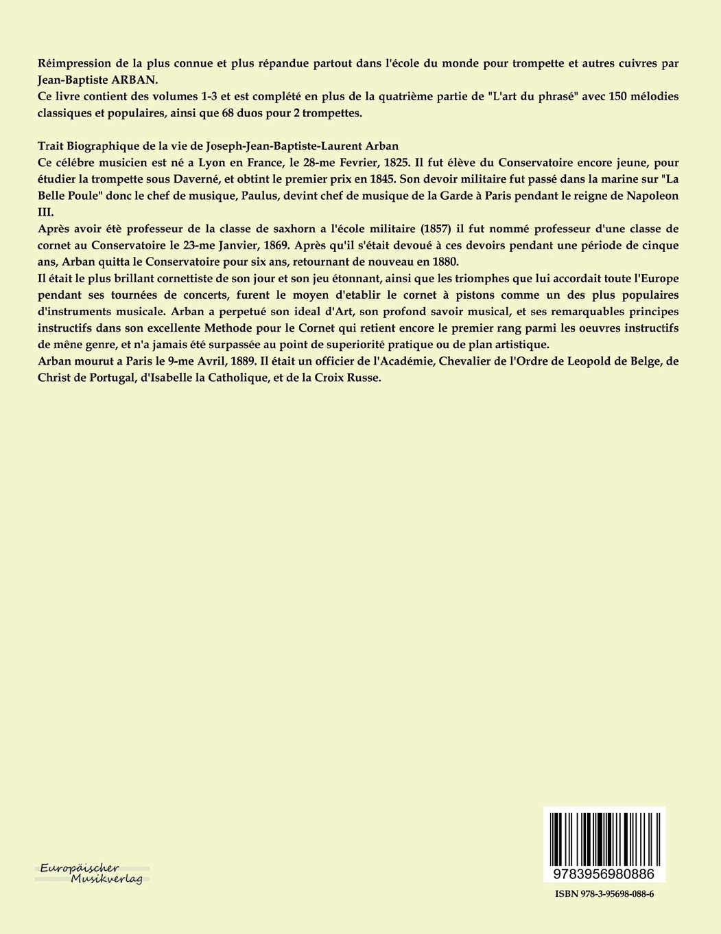 Celebre methode complete de trompette cornet a piston et saxhorn: Volumes 1 - 4