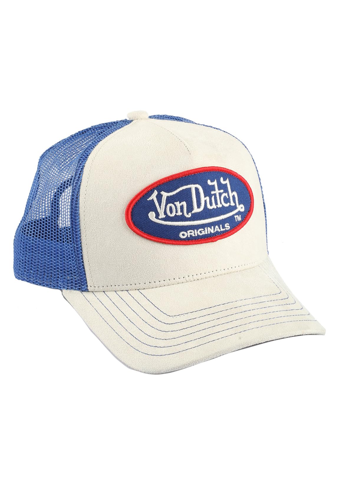 Von Dutch Trucker Cap Boston Blue Cream Beige, Size: One Size, beige, One Size