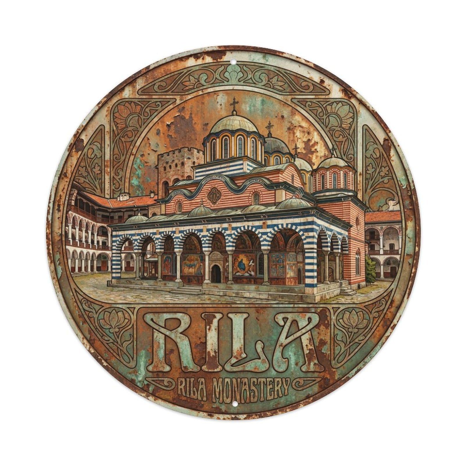 Galvaxio Style Bulgaria Retro Travel Rila Metal Tin Sign