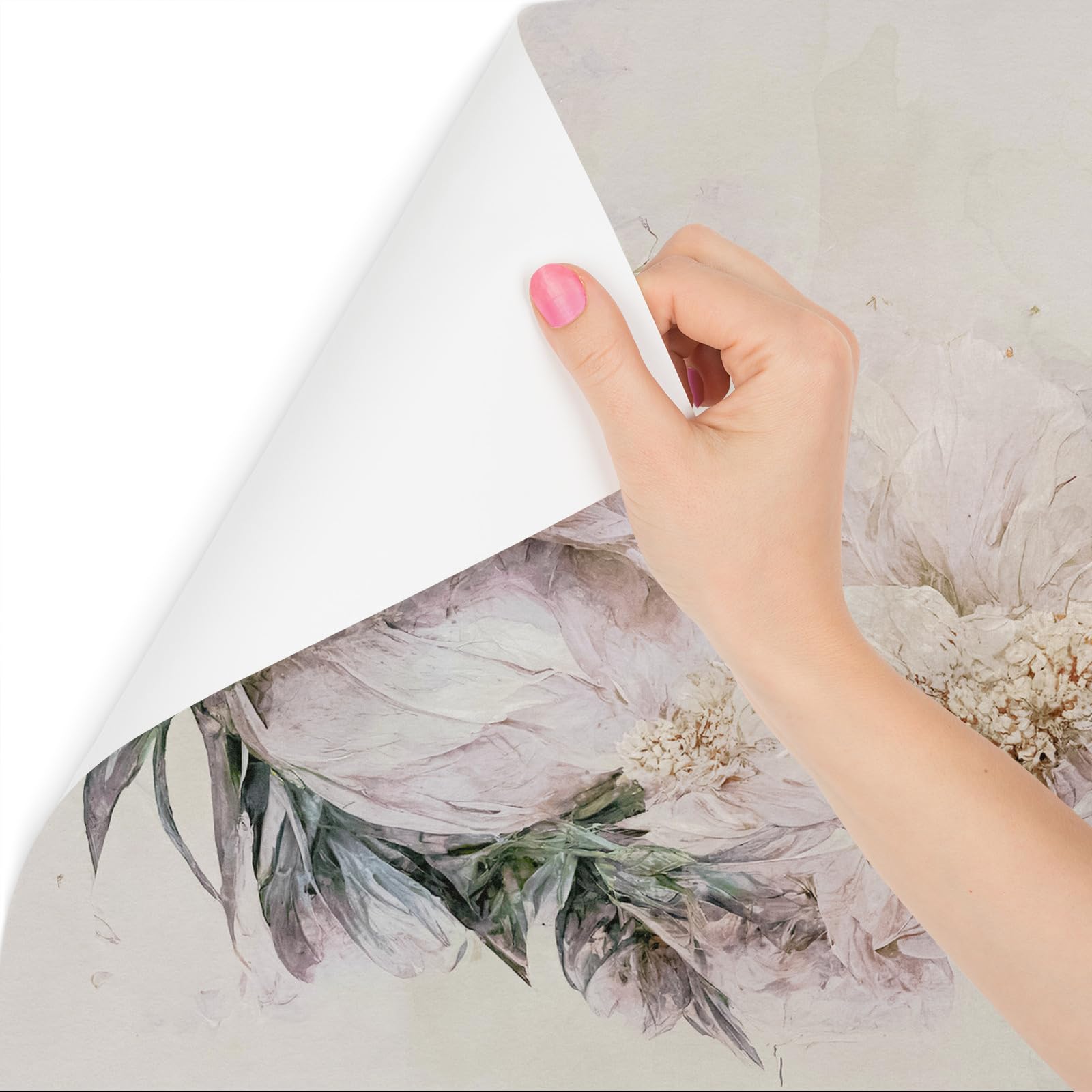 Muralo - Tapeta 3D z włókniny - fototapeta z efektem 3D - tapeta do salonu, sypialni, tapeta ścienna - fototapeta - kwiaty w stylu vintage - szer. 225 cm x wys. 150 cm