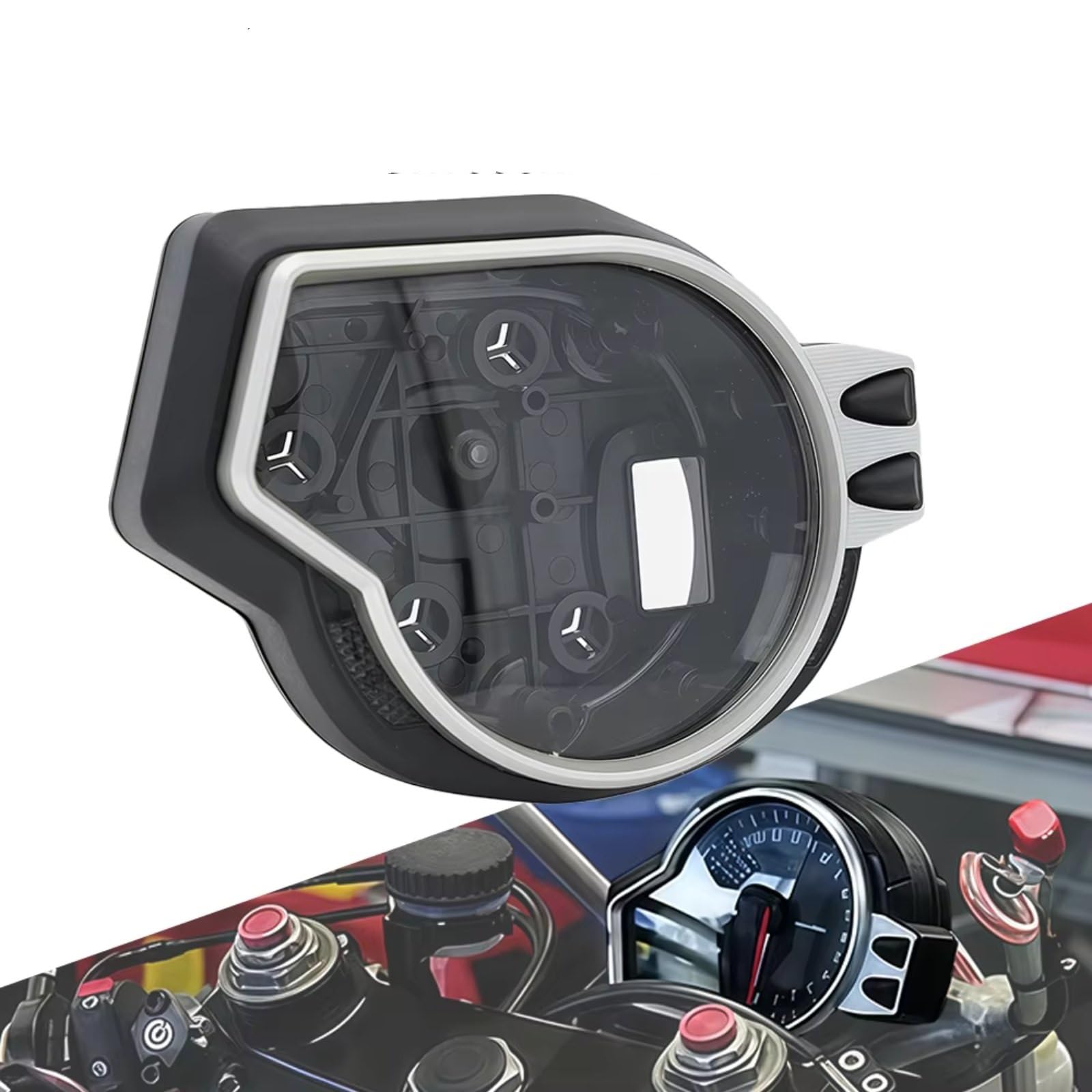 Instrumentengehäuse Kompatibel Mit CBR1000RR 2008 2009 2010 2011 Motorrad-Instrumentenkoffer, Tachometer, Drehzahlmesser, Messgerätegehäuse-Abdeckung