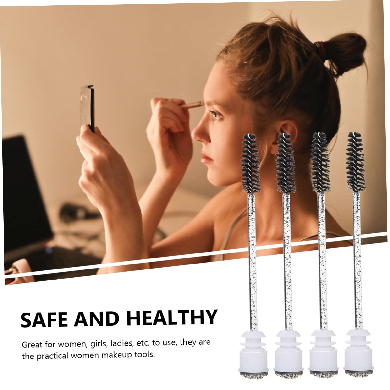 Didiseaon Ergonomic Lash Mascara Brush 10pcs Set for Women Ideal for Professional Salons or Home Use