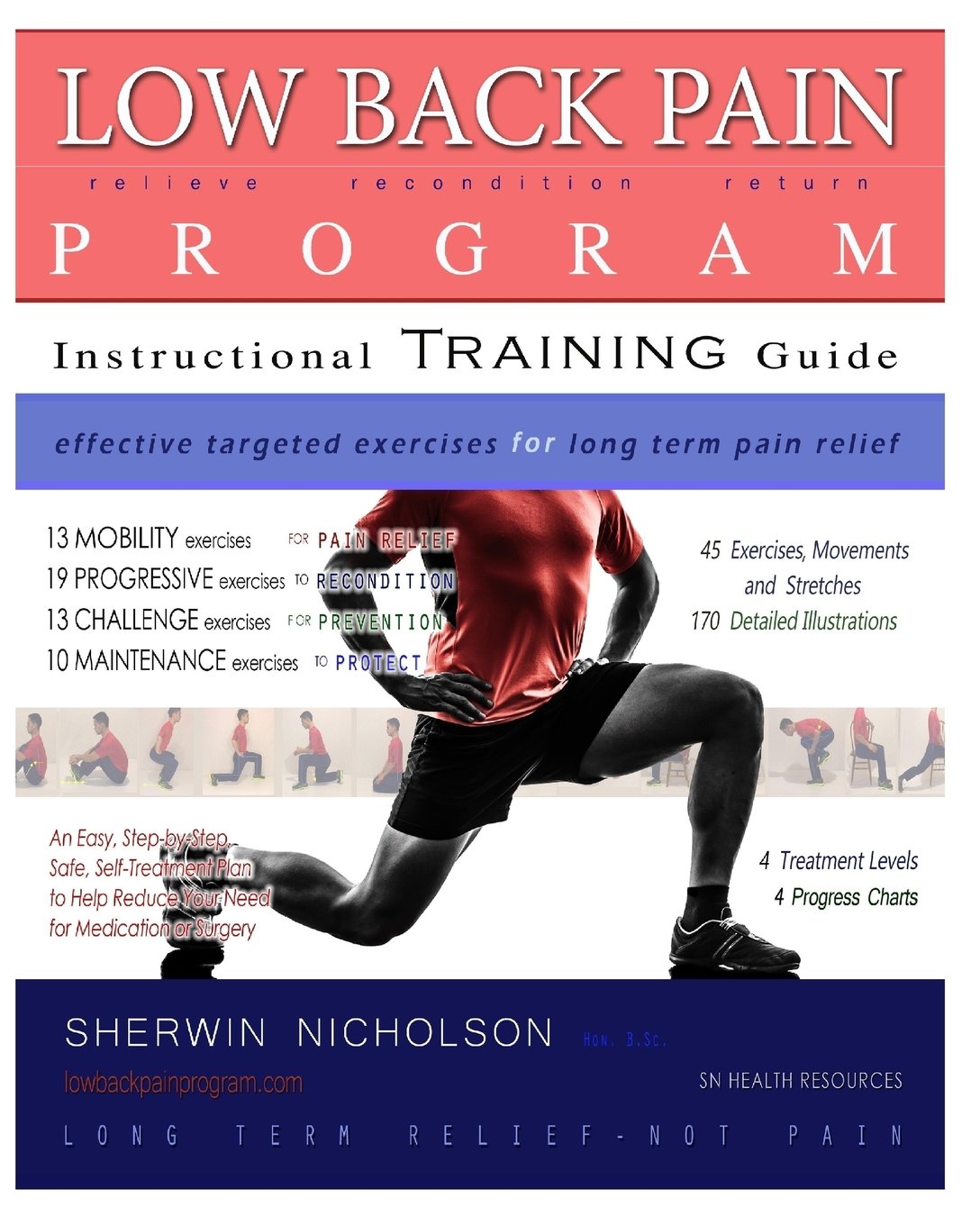 Low Back Pain Program: A Comprehensive Step by Step Exercise Treatment Plan for Long Term Pain Relief. Low Back Pain Program: A Comprehensive Step by Step Exercise Treatment Plan for Long Term Pain Relief.