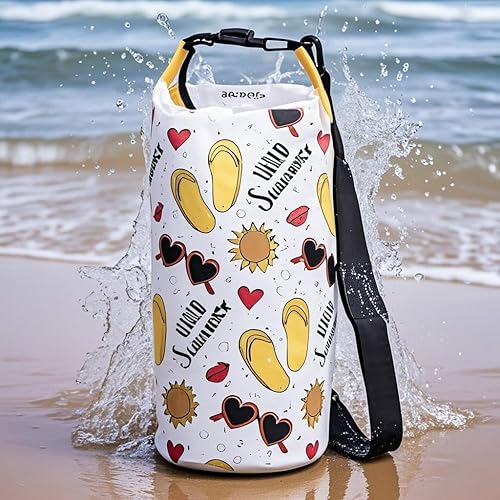 Miniatura 3 de Bolsa seca impermeable, mochila enrollable de 10 L, bolsa seca flotante para kayak, canotaje, natación, senderismo, camping, actividades al aire