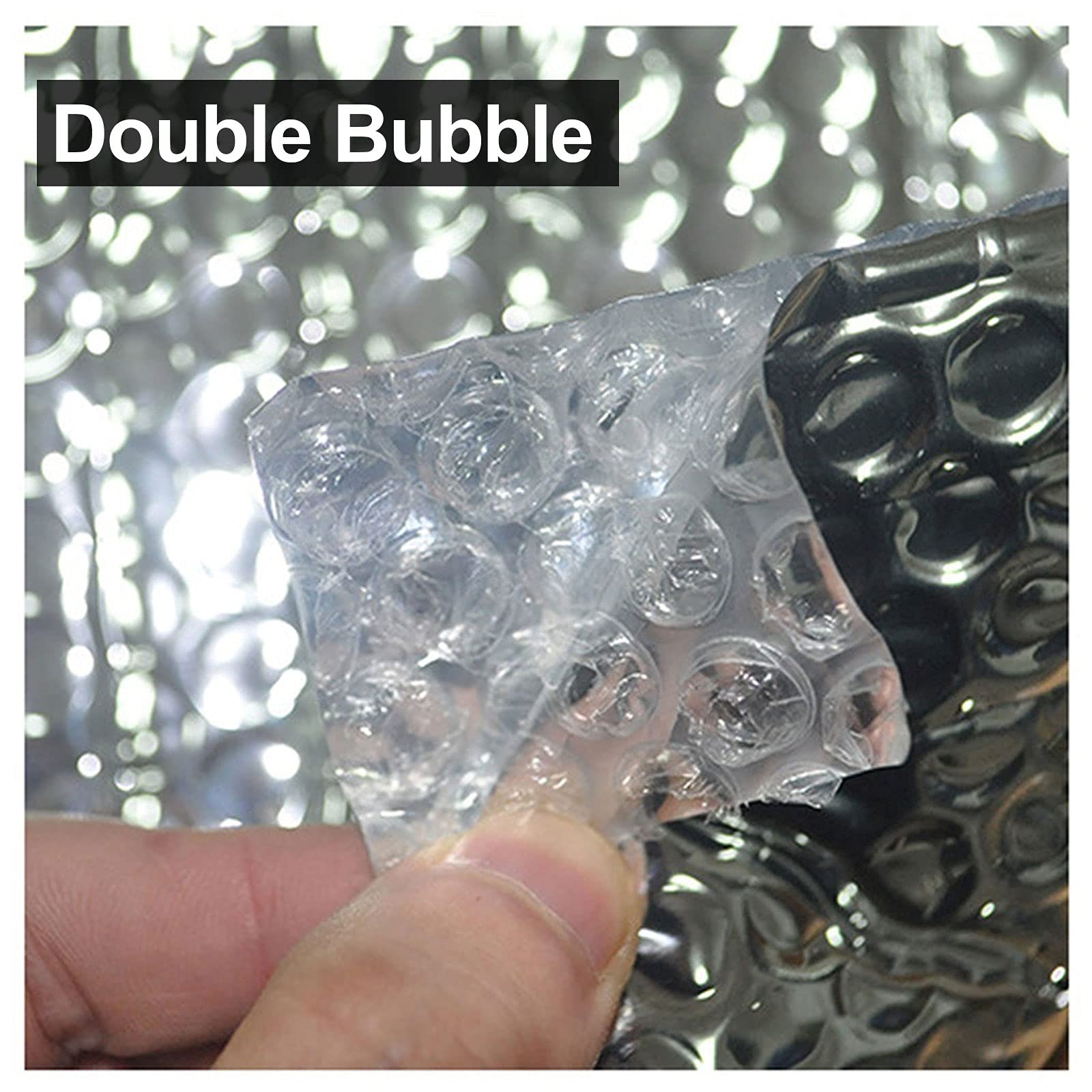 Aislante Térmico Reflexivo Burbuja reflectante Lámina para radiador Lámina aislante Doble burbuja Rollo de aislamiento de aluminio reflectante Barrera térmica autoadhesiva Lámina de barrera de vapor