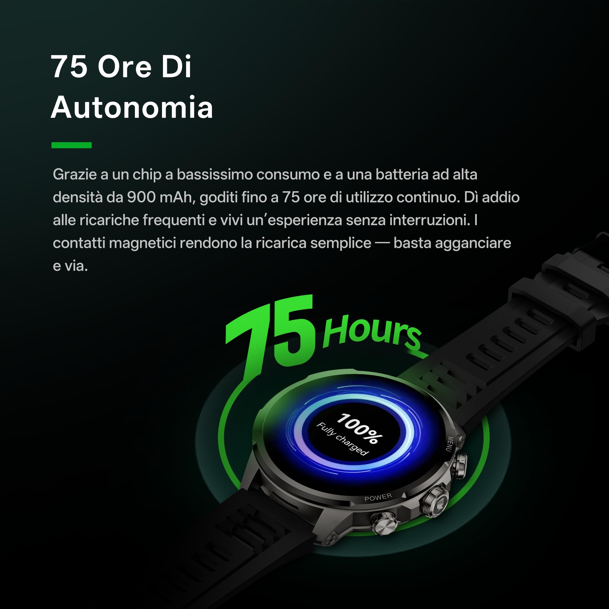 Black Shark Watch X Pro Smartwatch, Orologio Telefono Android 4G con Schermo AMOLED da 1,75", Fotocamera Rotante, 4GB+32GB, GPS, Autonomia 75H, Monitoraggio Attività e Salute, Nero