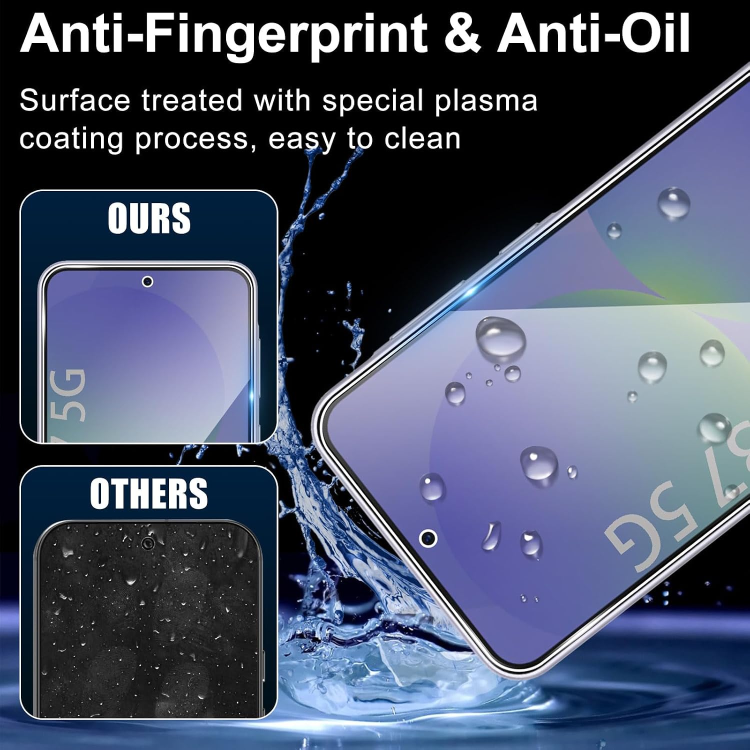 Sichtschutz für Samsung Galaxy A37/A57 5G für Panzerglas, 2 Stücke Privacy Schutzfolie Mit 2 Stück KameraSchutz, Anti-Kratzen 9H Härte HD, Anti-Spion, Anti-Fingerabdrücke Panzerfolie - 3