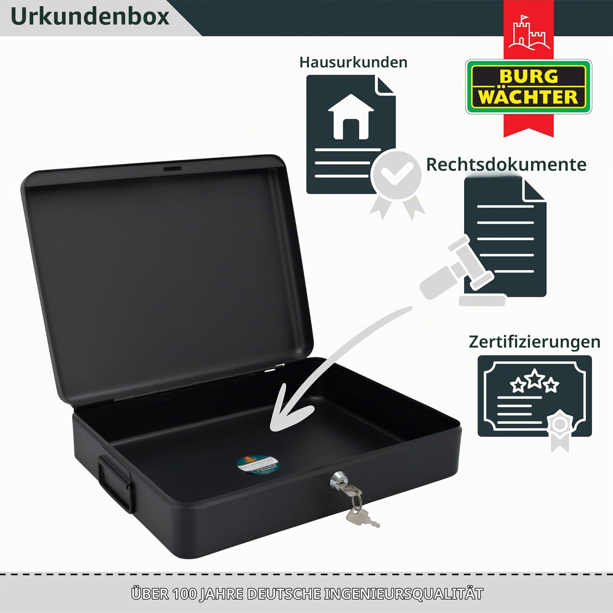 Sterling Tat Box 36,8 cm "