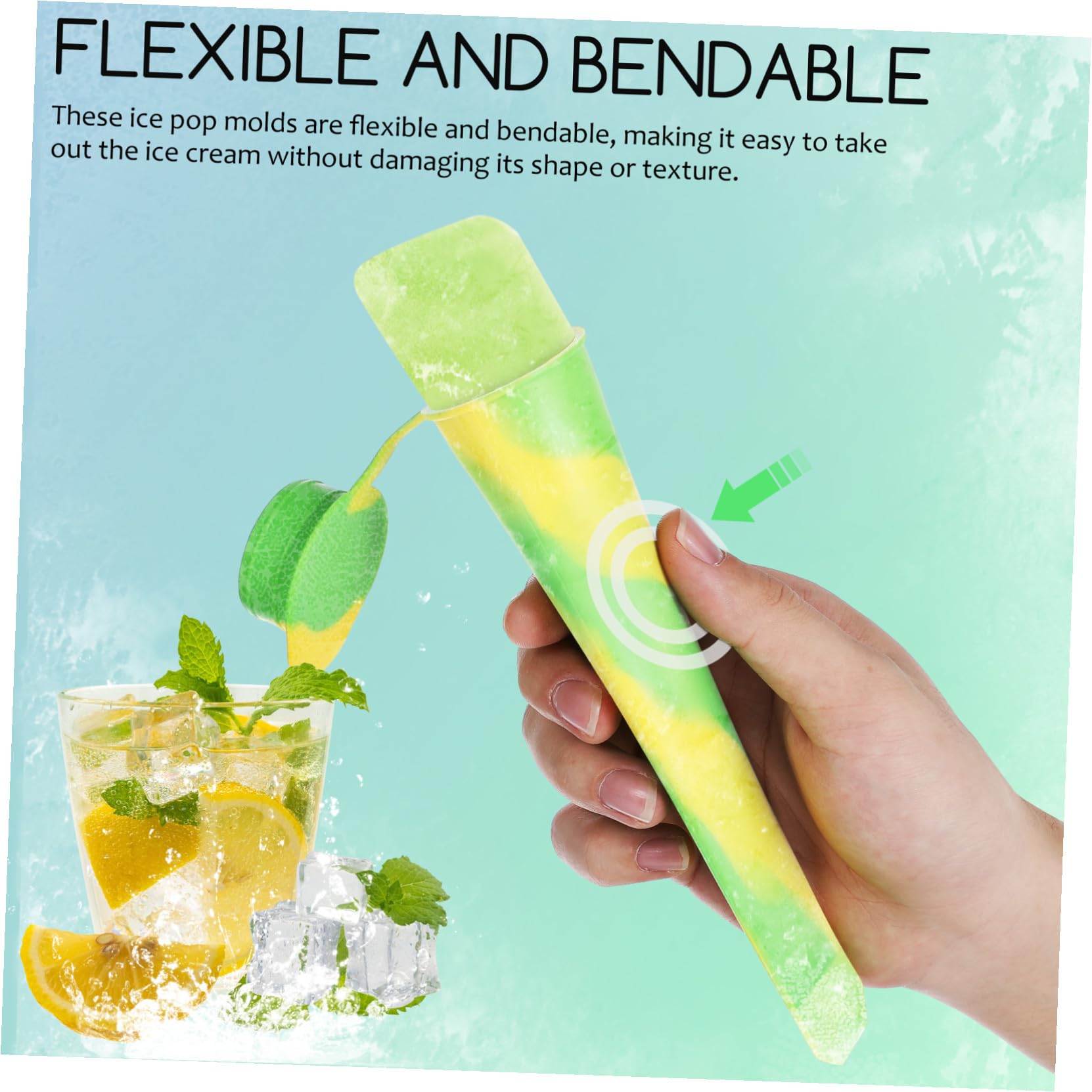 Moule à Glace Design Monobloc en Silicone 12 Pièces