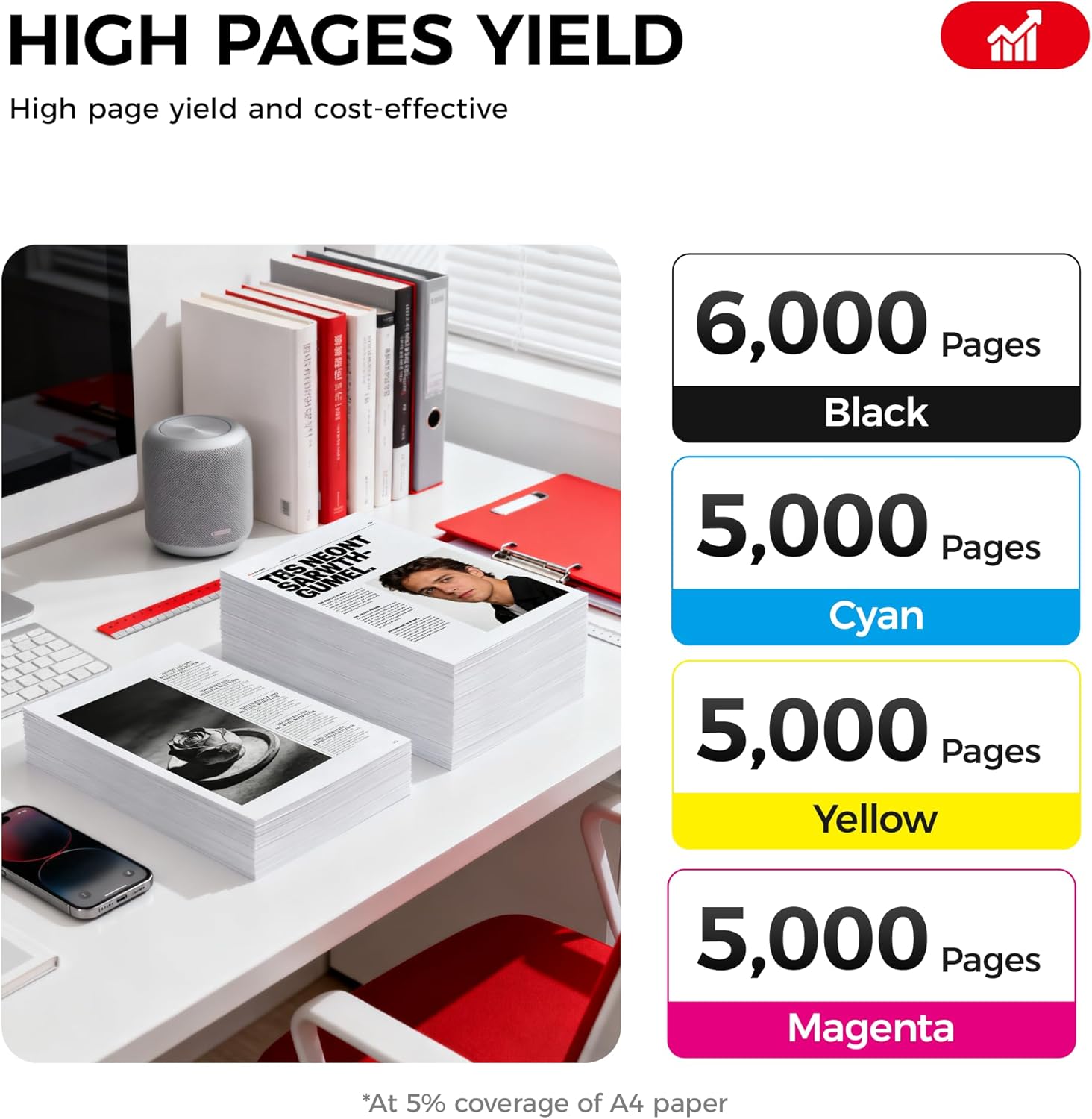 508A Toner Cartridge Set 4-Pack Replacement for HP 508A 508X CF360A CF361A CF362A CF363A Compatible with Color LaserJet Enterprise M552dn M553dh M553dn M553n M553x MFP M577dn M577f M577c M577z Printer