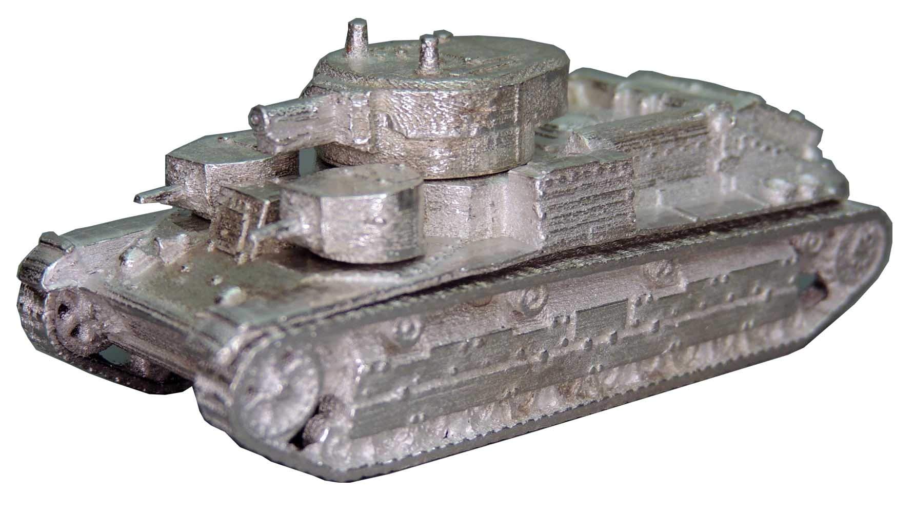 Char M56 T28 Réservoir moyen Micro Gallery miniature militaire collection blindé base métal