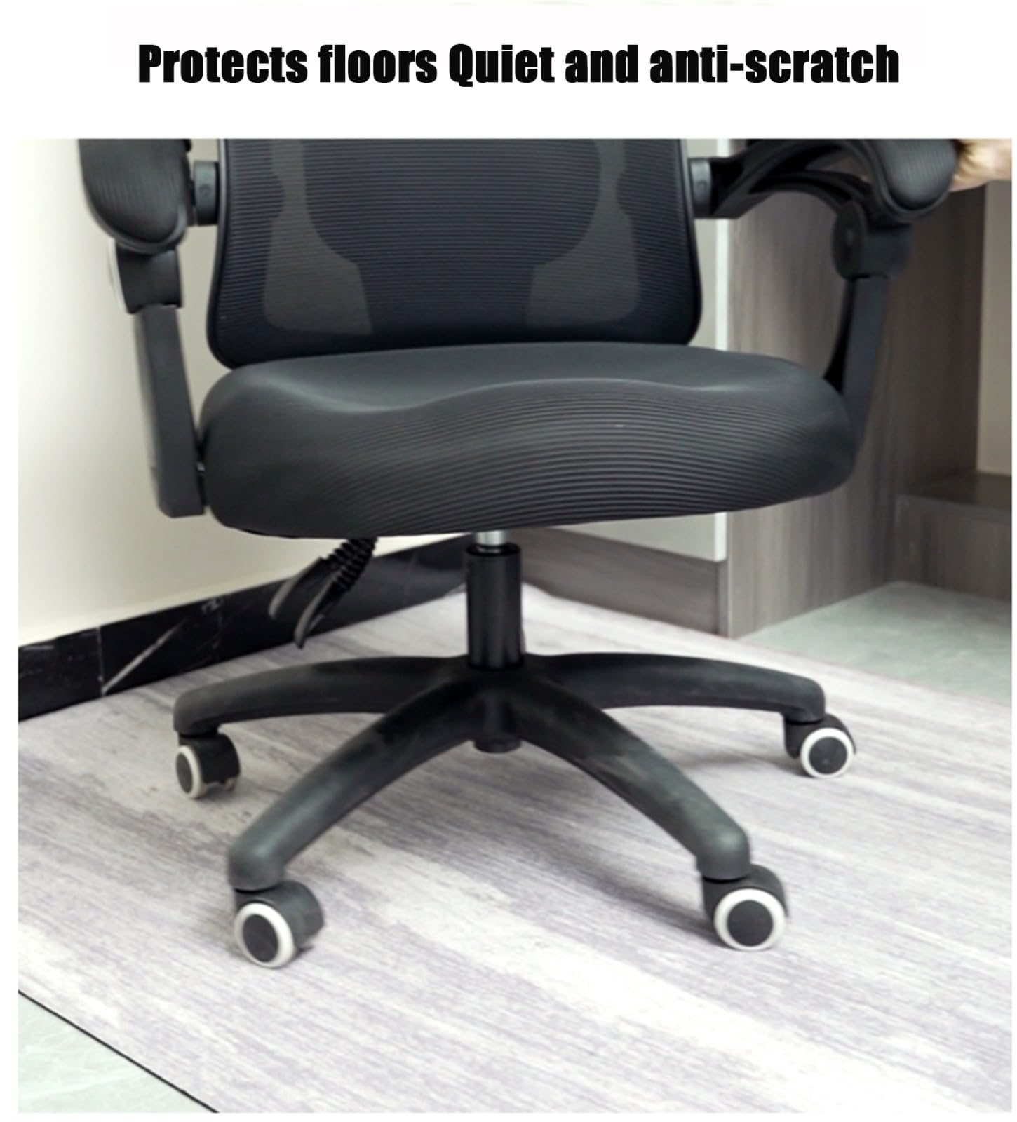 sous-Tapis 150 x 200 cm, antidérapant, imperméable et antitaches, Lavable en Machine, Durable et Facile à découper, pour la Maison et Le Bureau.