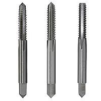 Vista 25 de #4-40 Macho de roscar de fondo de acero al carbono (paquete de 1), serie DWT