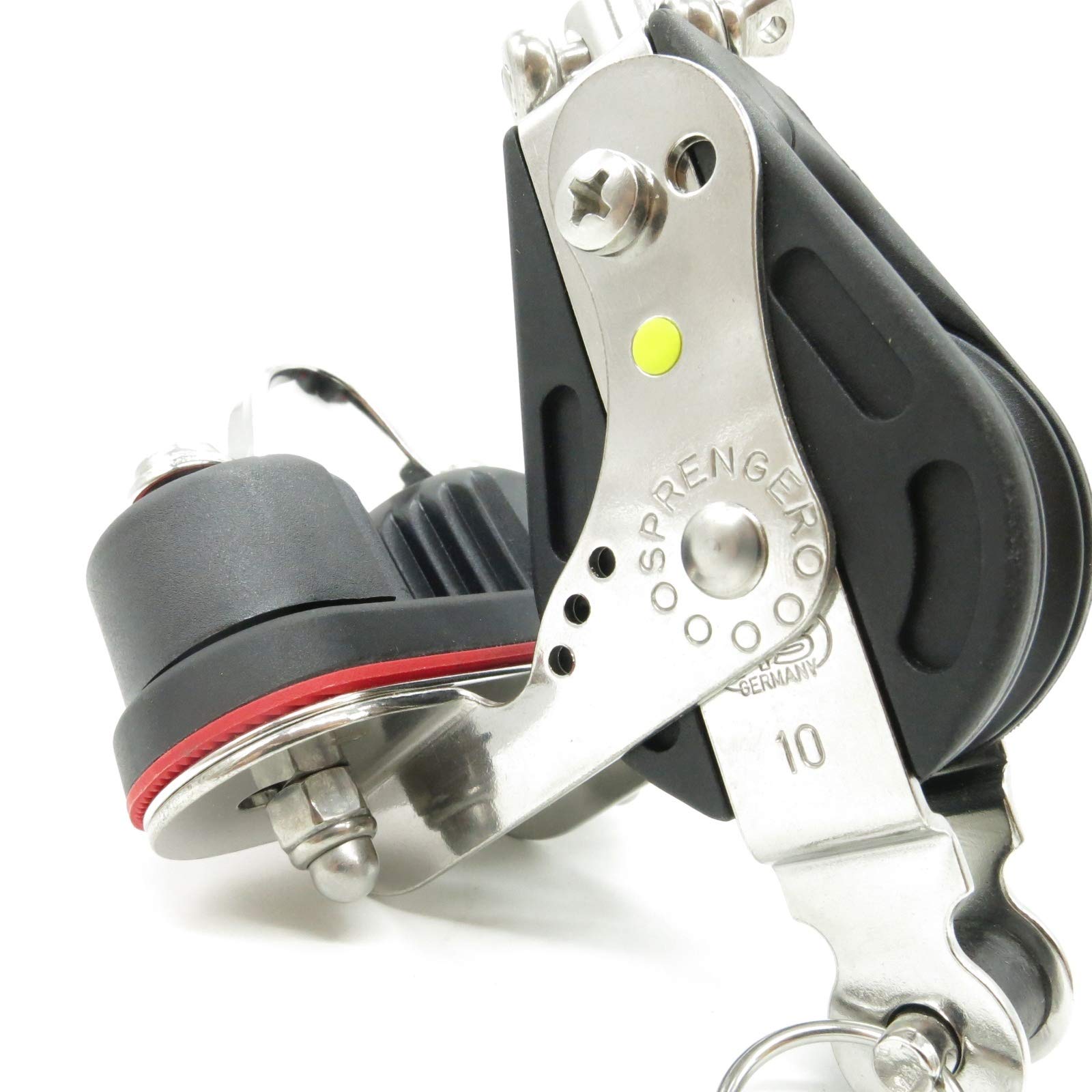 Poulie Violon Sprenger Série S Pour Voile - 12 Mm, Roulements à Aiguilles, Avec Carabiner Et Émerillon