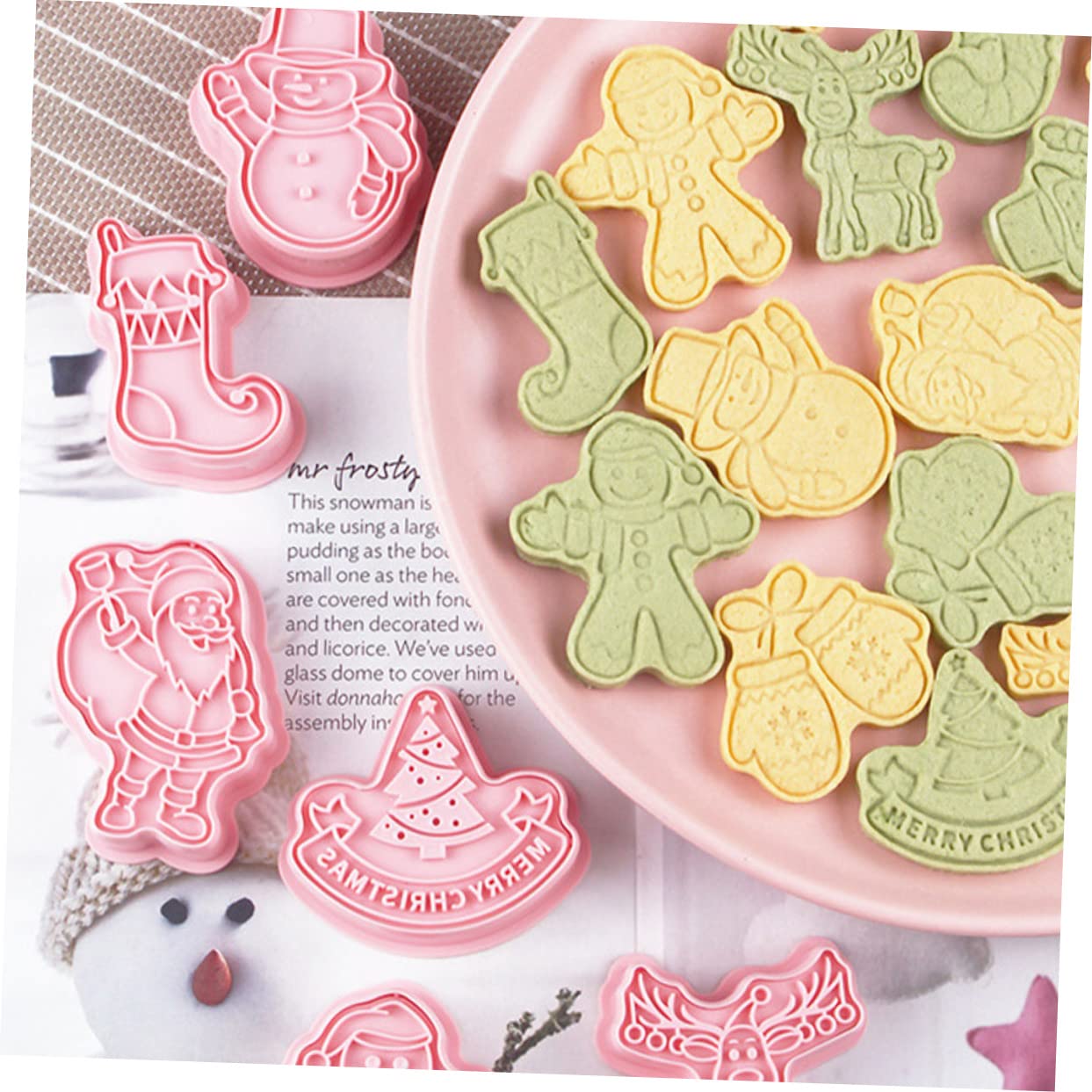Cabilock 4 Sätze Keksform Für Kekse Dinosaurier Ausstechformen Zuckerguss Für Kekse Weihnachtsplätzchen Dekorationswerkzeuge Kessel Ausstechform Keks Zuckerguss Set 8 Stück * 4