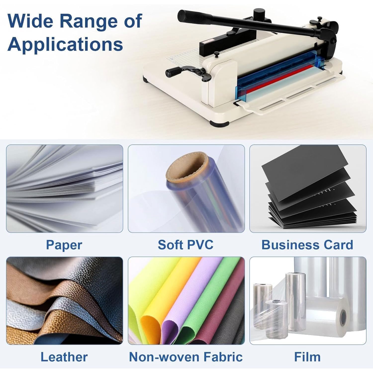 Robuster Papierschneider, 30,5 cm, industrieller Schneidemaschine mit automatischer Klemme, Klingenverriegelung und Präzisionslineal für A4-Blätter, ideal für Zuhause, Büro und Schule