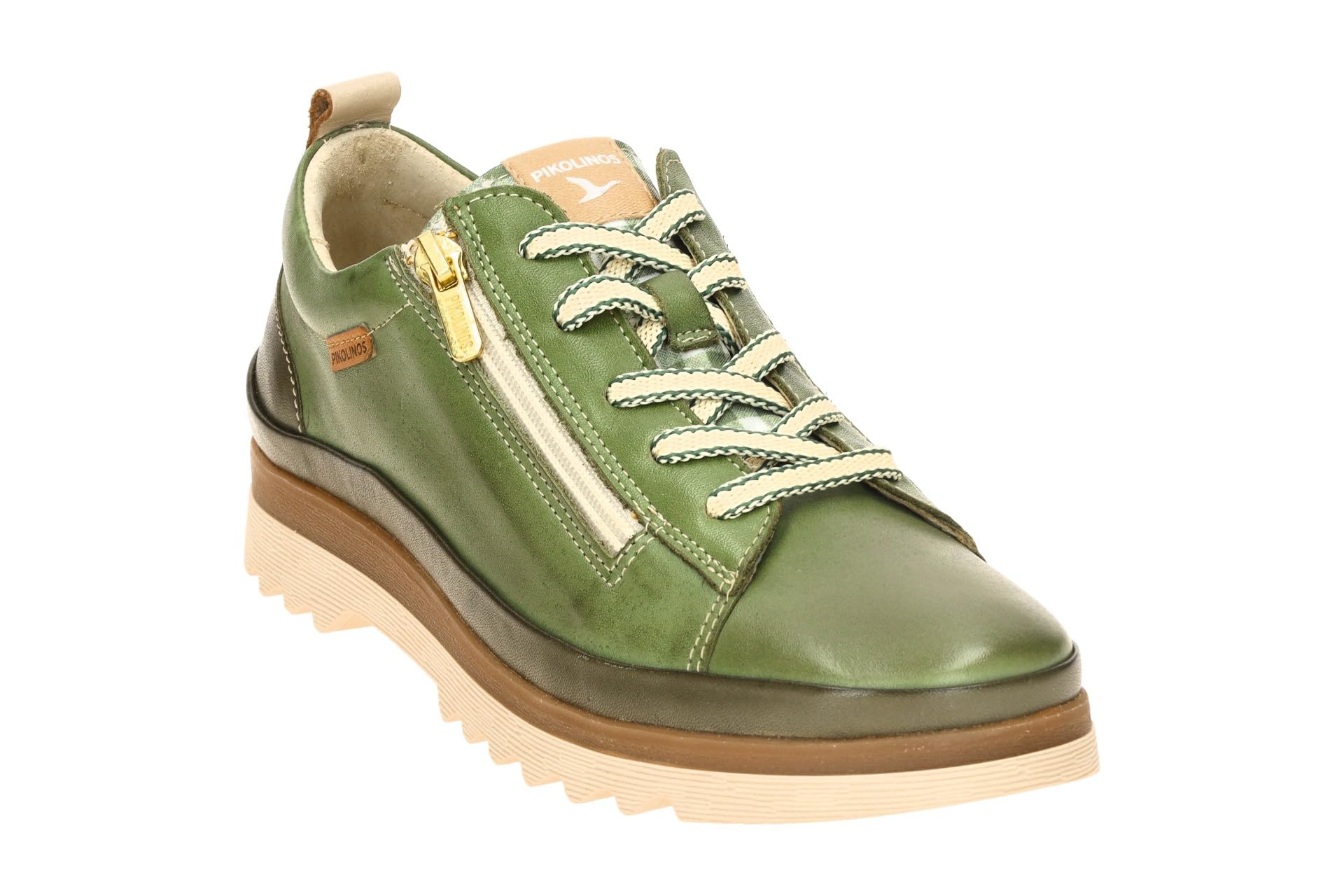 Pikolinos Zapatos Mujer Cordones Y Cremallera Vigo Cuero