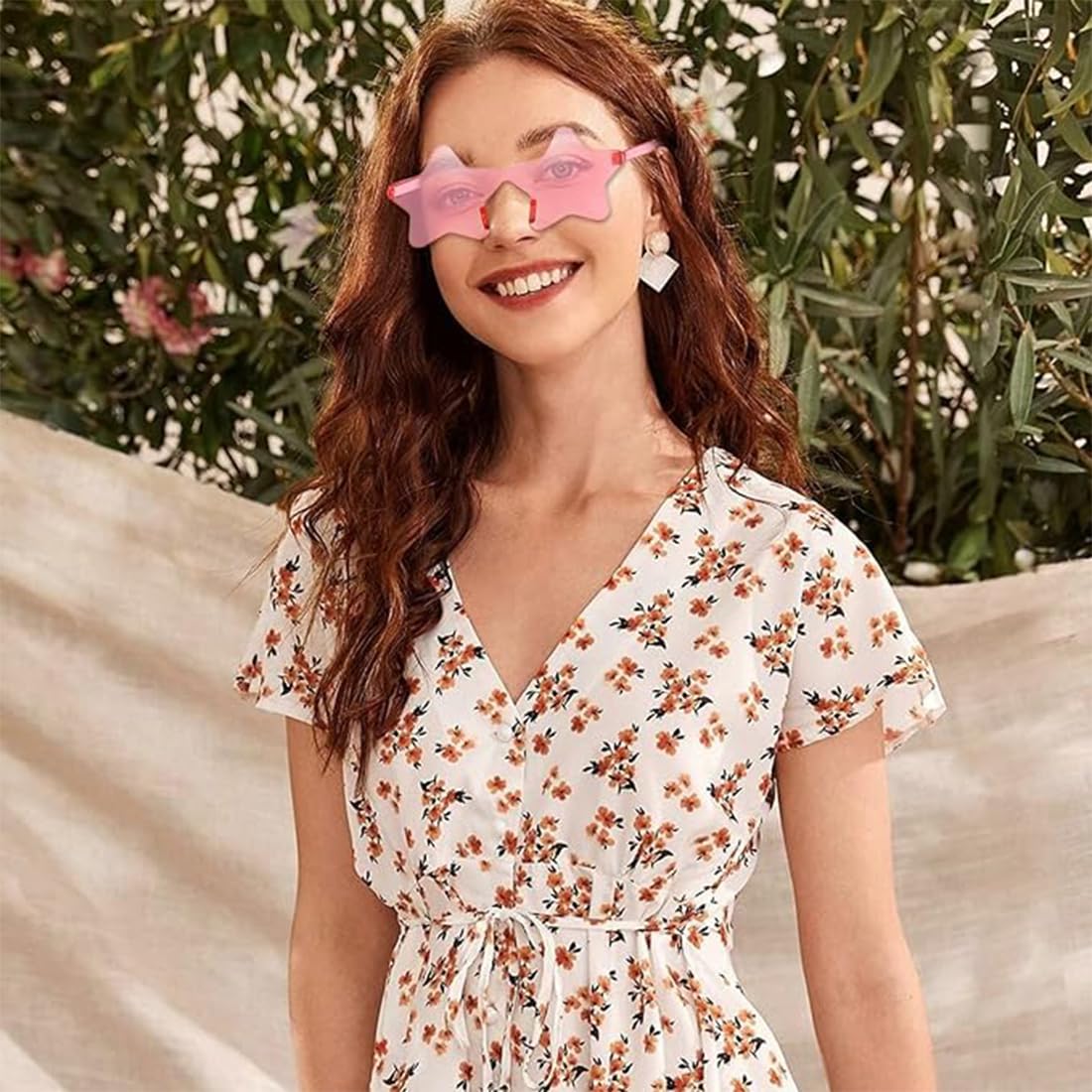 18 Occhiali Da Festa A Forma Di Stella E Cuore - Senza Montatura, Colorati, Per Party E Feste - Foto 11