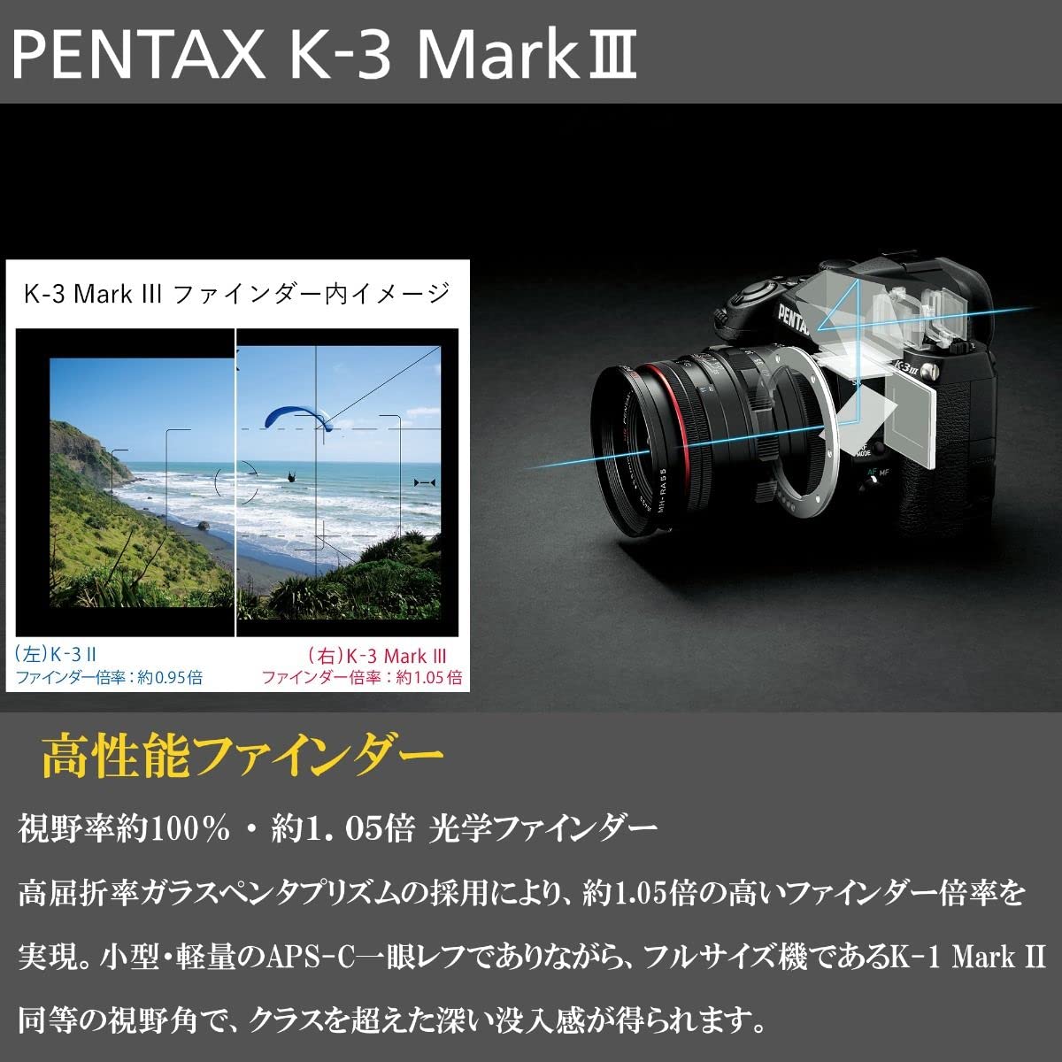 Amazon.co.jp: 【整備済み品】 PENTAX K-3 Mark III ボディ ブラック