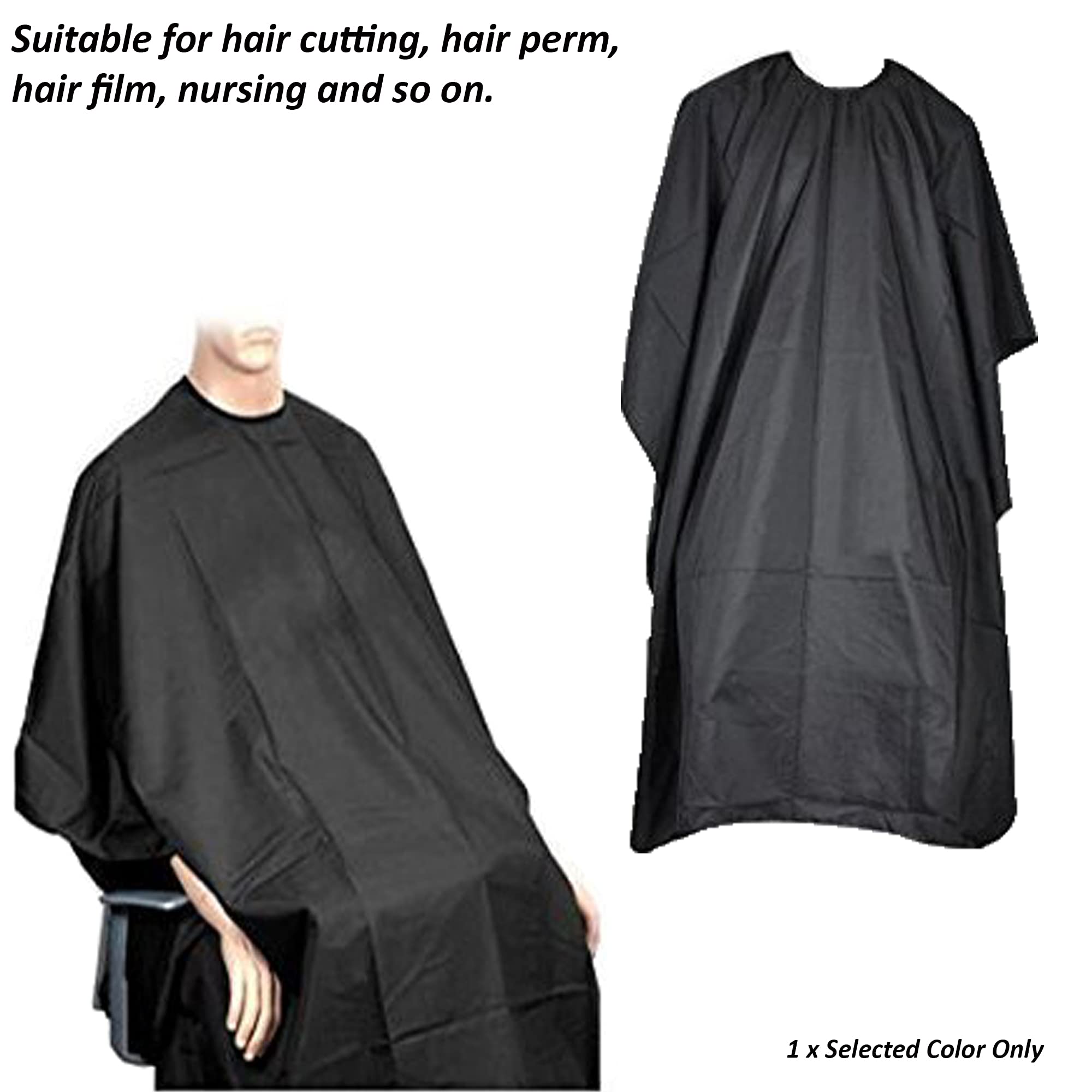 plastific Professional Hair Cut/cutting Salon Apron Barber Hairdressing Unisex Gown Cape Apron Hairdressing Gowns Professional Barber Cape Hair Cape for Cutting Hair - Image 2