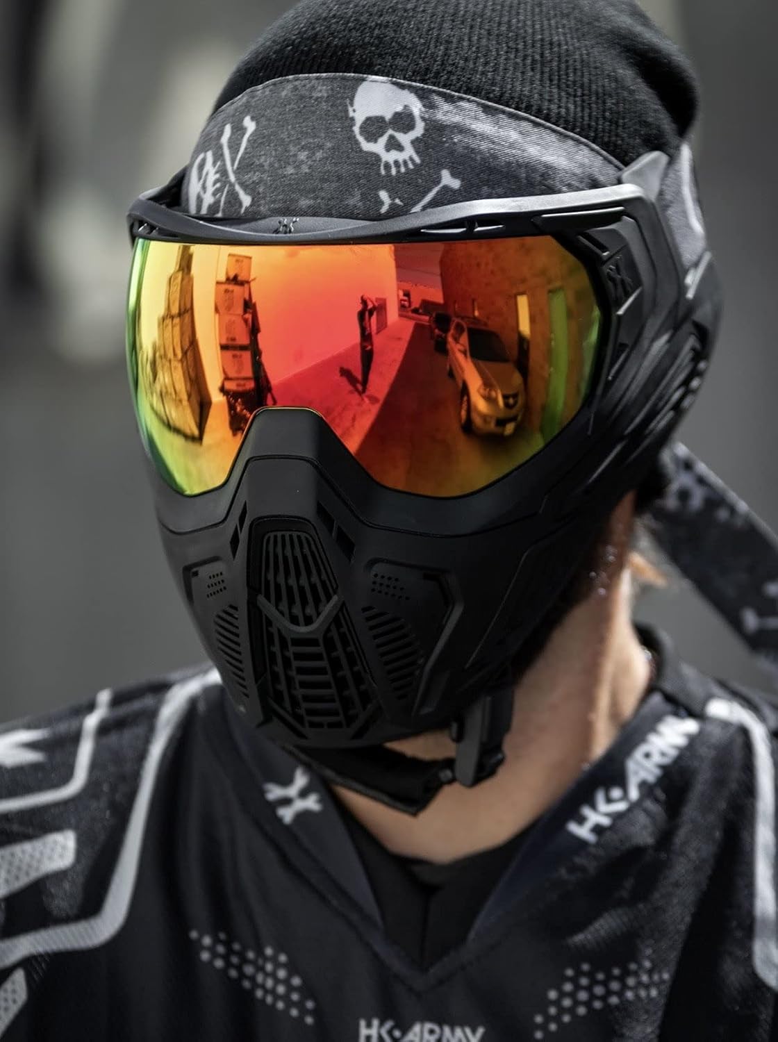 HK Army SLR Face Mask Goggle with Thermal Anti Fog HD Pure Lens System for Paintball and Airsoft