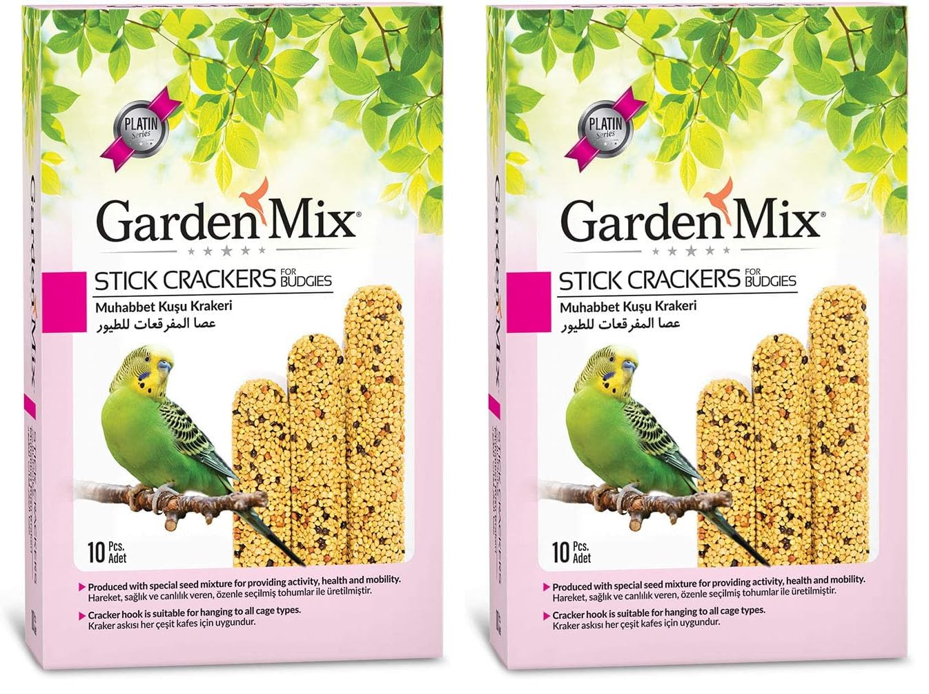 GARDENMİX Garden Mix Platin Sade Kuş Krakerleri 10 lu Paket 2li paket