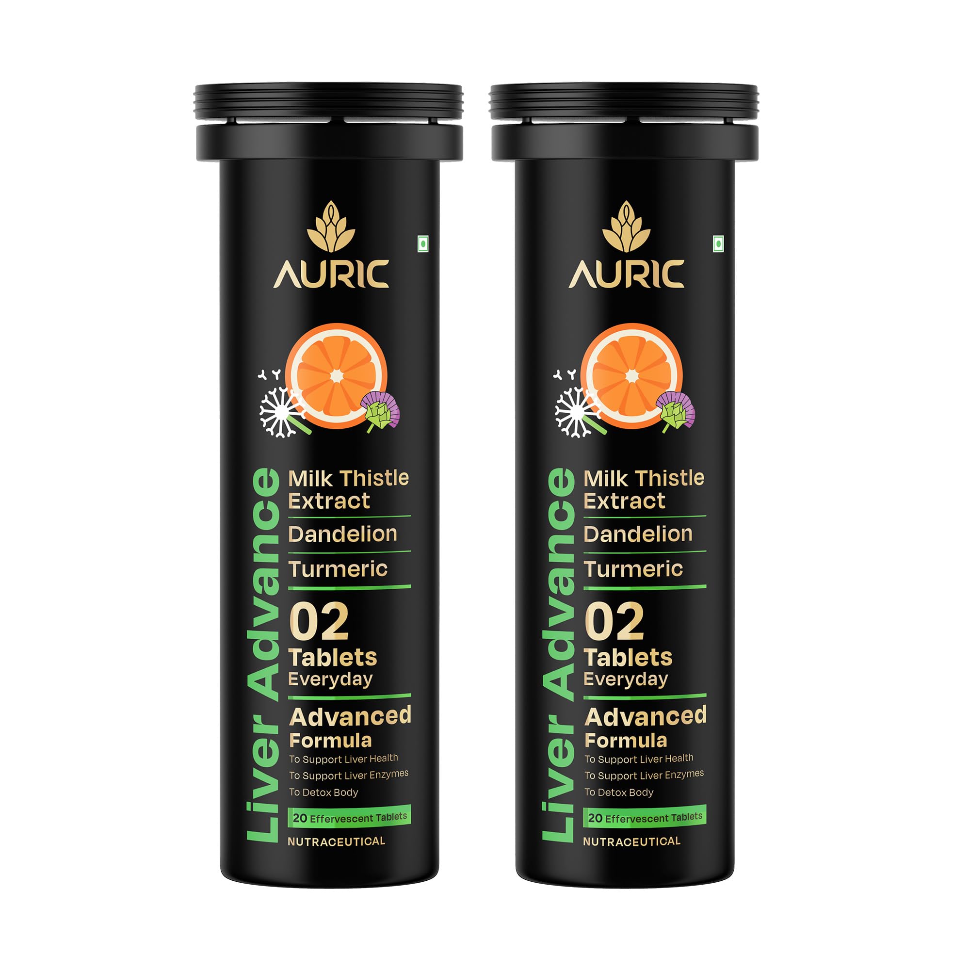 Auric Liver Adance with Lung Detox effervescent 40 Each Tablets 1