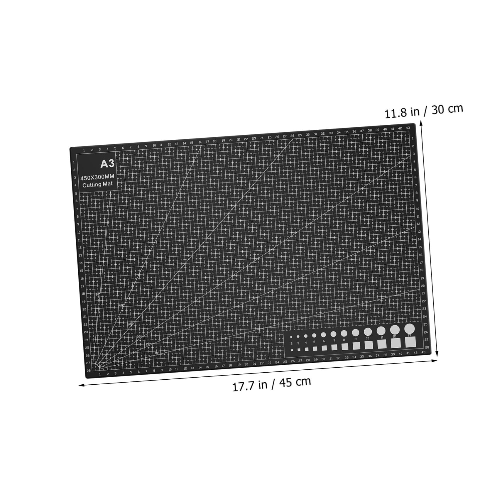 OFFSCH 2 Pack Craft Cutting Mats Large Gridded Cutting Mat Set for Sewing Quilting Accurate Measurements Double-Sided Smooth Surface