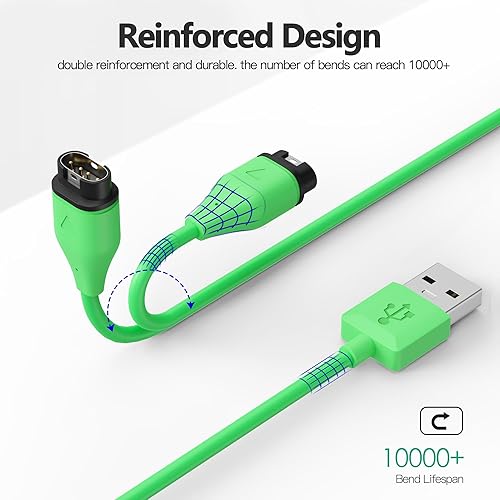 Miniatura 6 de AWINNER Compatible con el cable cargador de reloj Garmin (USB A -2 unidades)