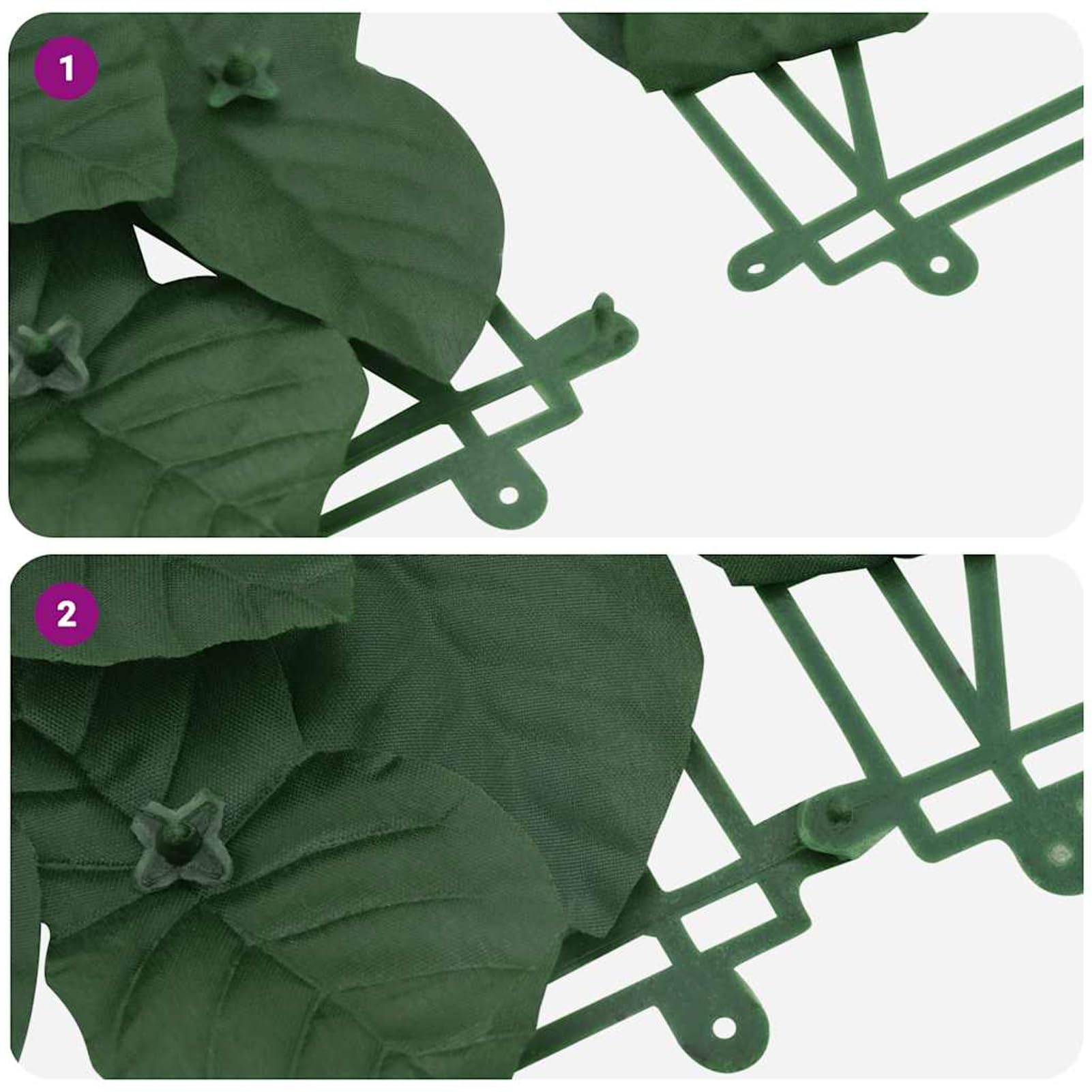 Osłona balkonowa, wzór liści, 600 x 150 cm, ciemnozielona, z polietylenu – przepuszczająca światło, do prywatności i wiatru, na balkon, taras, do ogrodu