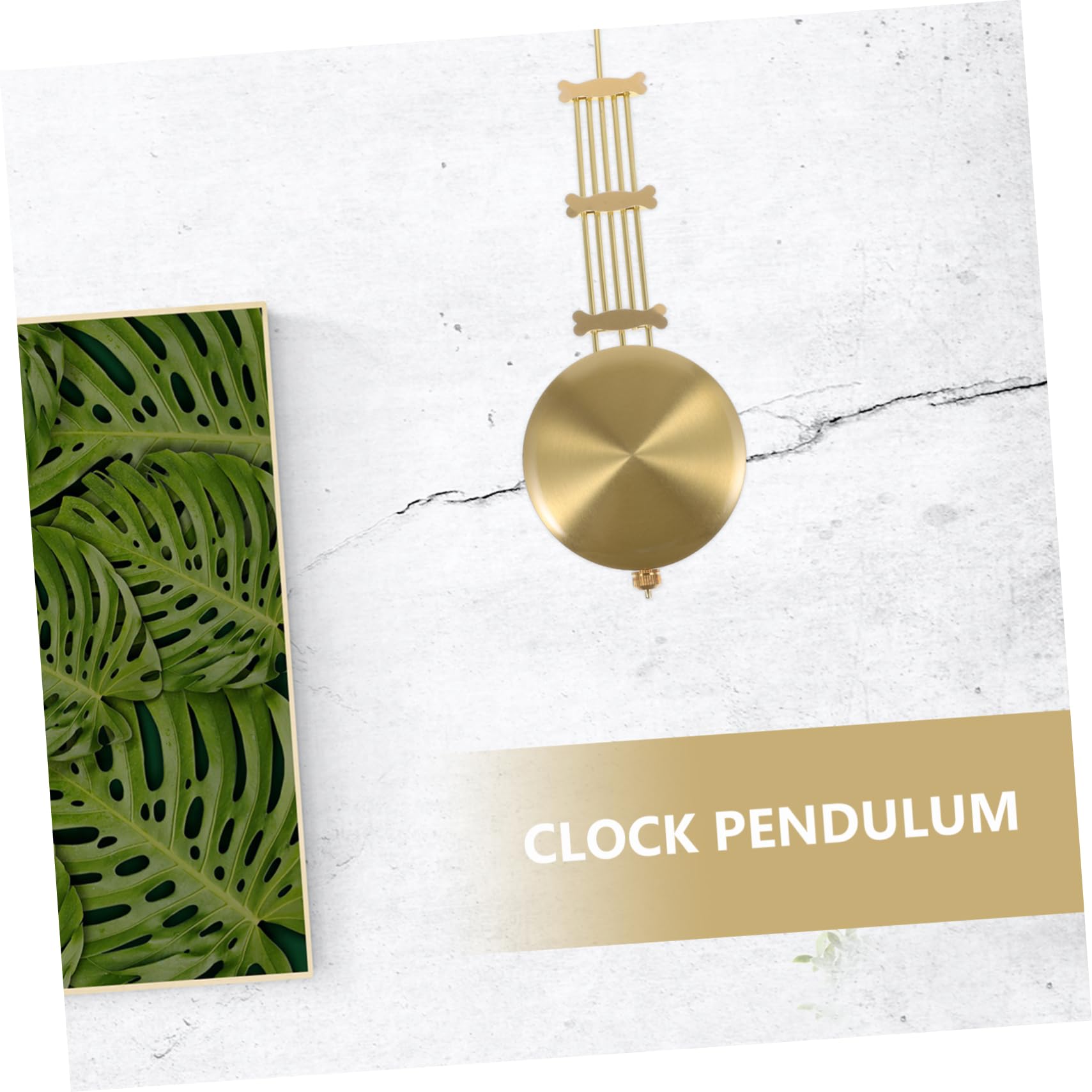 EXCEART 5 Pièces Accessoires De Pendule Remplacement Corloge De Pièces De Rechange Partie Rustique Pendule à Horloge Murale Mécanisme D'horloge à Doré Alliage D'aluminium