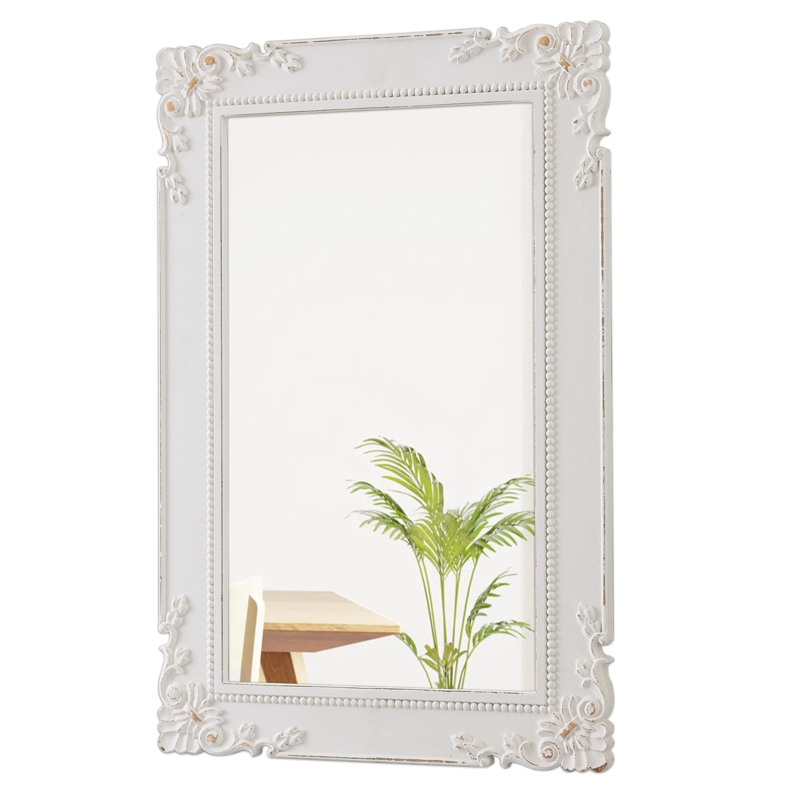 Miroir rectangulaire décoratif pour mur salon et chambre