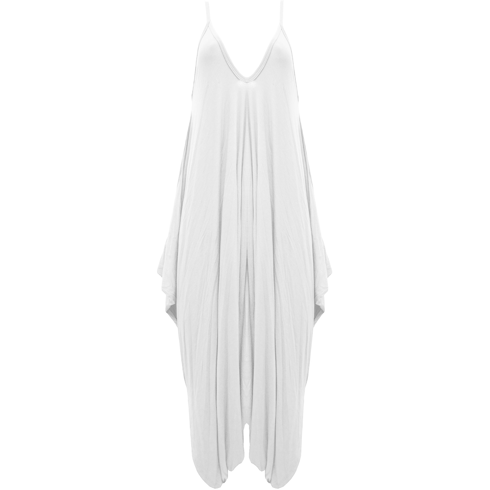 GenericWomens Hareems V Neck Harems Dress All in One Jumpsuit Romper Ladies Plus Size